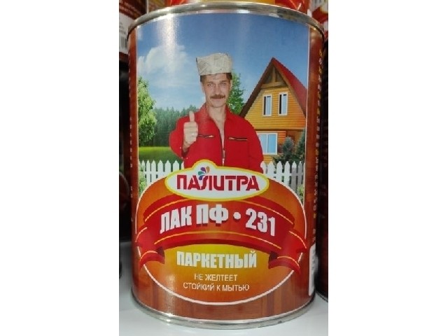 ПАЛИТРА Лак паркетный ПФ-231 гл 0,8 кг